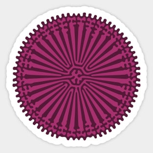 Reaction Diffusion Ornament (Purple Pink) Sticker